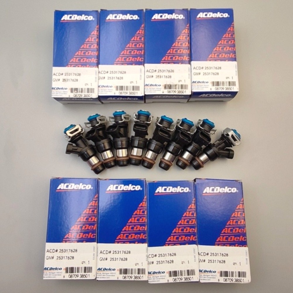 8PCS OEM 25317628 Fuel Injectors for 99-07 Chevy Silverado GMC 4.8/5.3/6.0L New