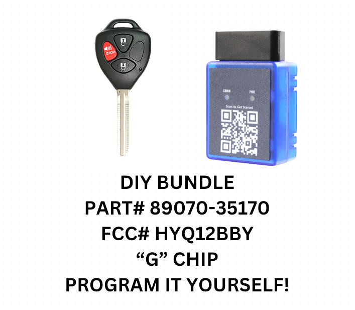 DIY BUNDLE FOR 2010-20 4 RUNNER VENZA RAV4 YARIS HYQ12BBY G CHIP 89070-35170