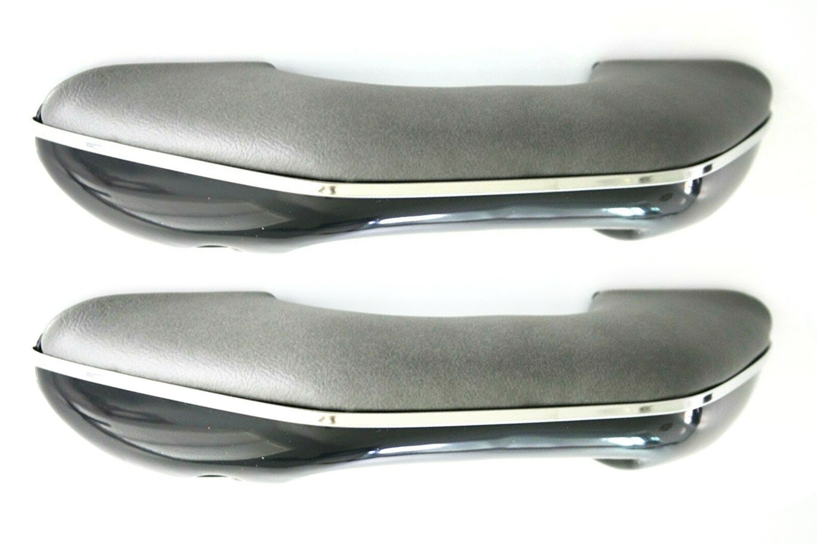 55-59 60-66 Chevy/GMC Pickup Truck LH/RH Gray Arm Rests Pull Handle Chrome Trim