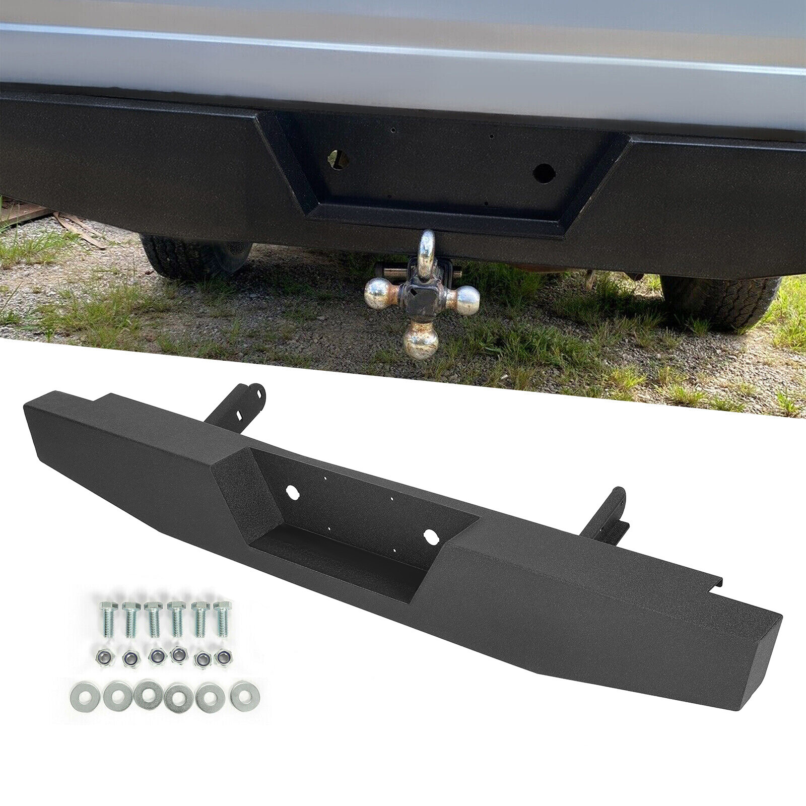 For 1973-1997 Ford F150 F250 F350 Full Size Steel Rear Bumper For 1973-1997 Ford F150 F250 F350 Full Size Steel Rear Bumper