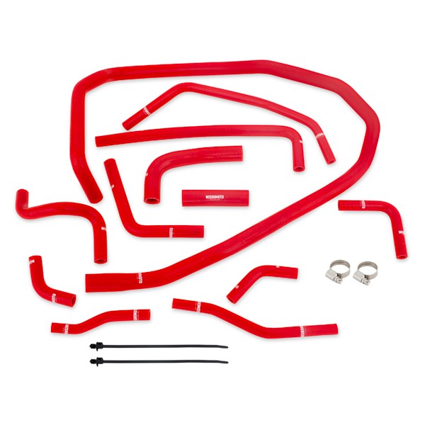 Mishimoto MMHOSE-WRX-15ANCRD Ancillary Hose Kit Fits Subaru WRX 2015-2021 Red