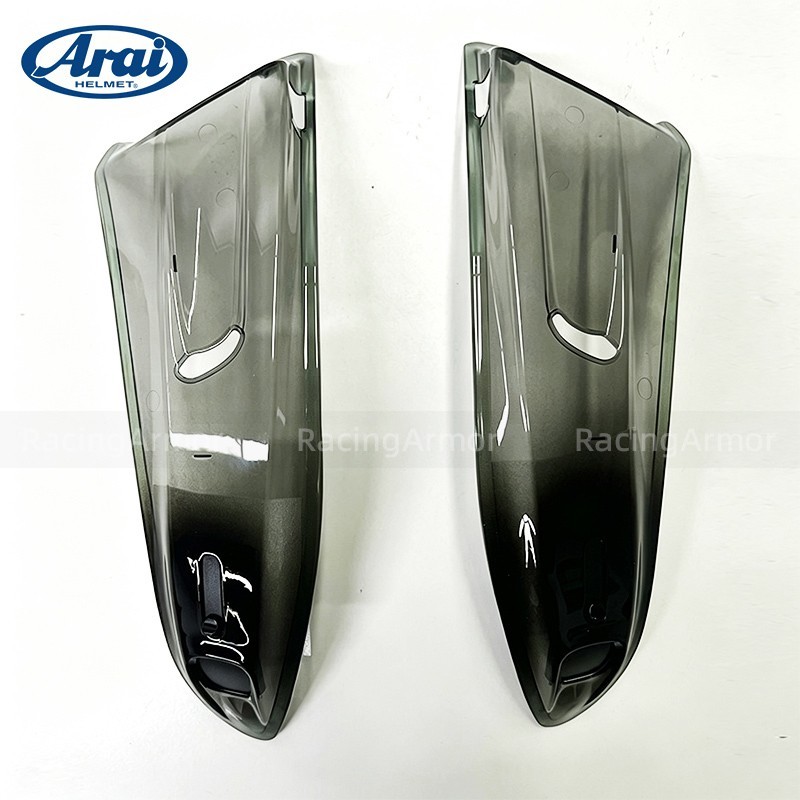 Arai Corsair-X Top Air Duct Vent Pair Left & Right Helmet Smoke (SRC) Covers Arai Corsair-X Top Air Duct Vent Pair Left & Right Helmet Smoke (SRC) Covers