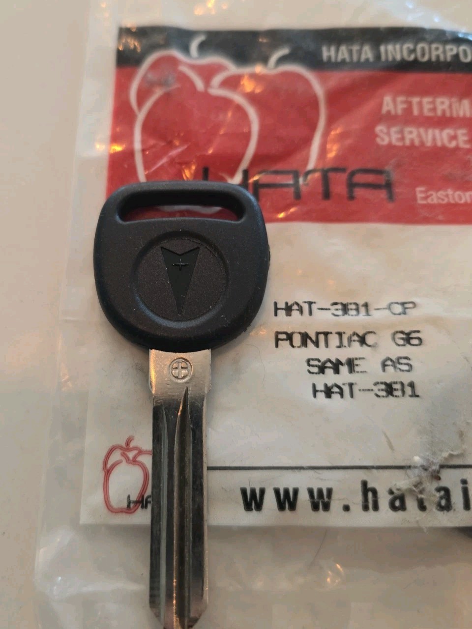 OEM Pontiac Logo G5 G6 Solstice Transponder Chip Circle Plus + Key Very Rare