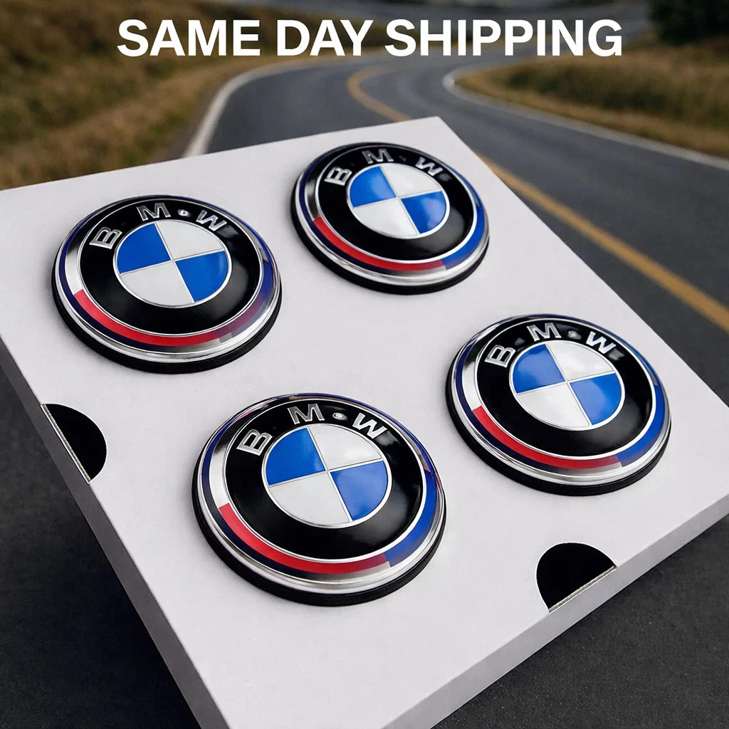 50th Anniversary Alloy Wheel Floating Centre Caps 56mm Hub Cab Set 50th Anniversary Alloy Wheel Floating Centre Caps 56mm Hub Cab Set