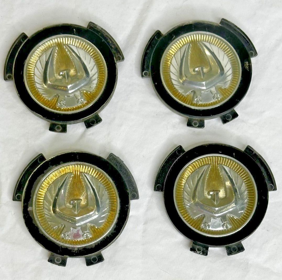 Chrysler Imperial Hubcap Center Caps Emblem Set of 4 Vintage 1978 1979 Chrysler Imperial Hubcap Center Caps Emblem Set of 4 Vintage 1978 1979