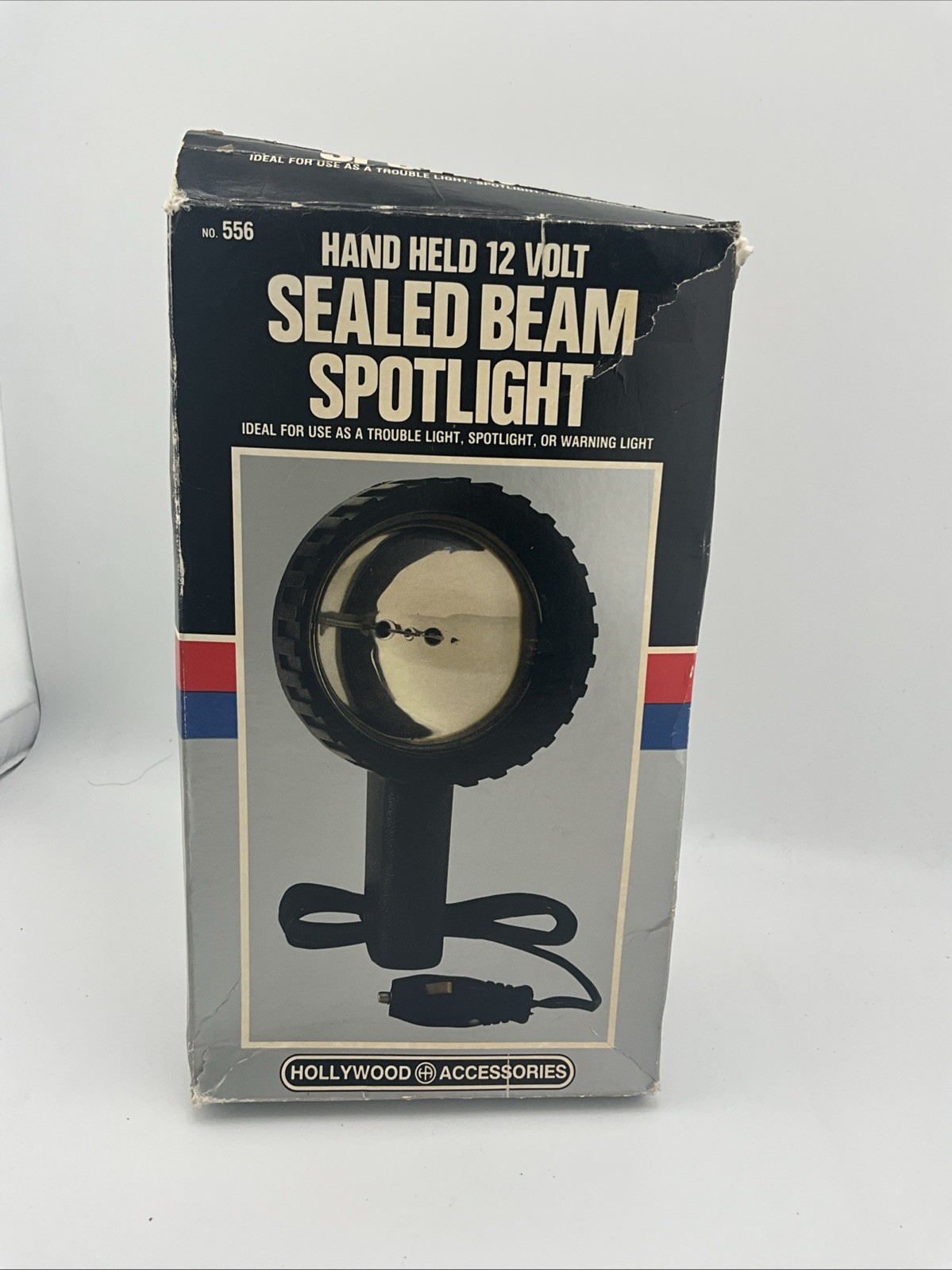 Vintage Hollywood Accessories No 556 Sealed Beam Spotlight 12V Open Box NOS