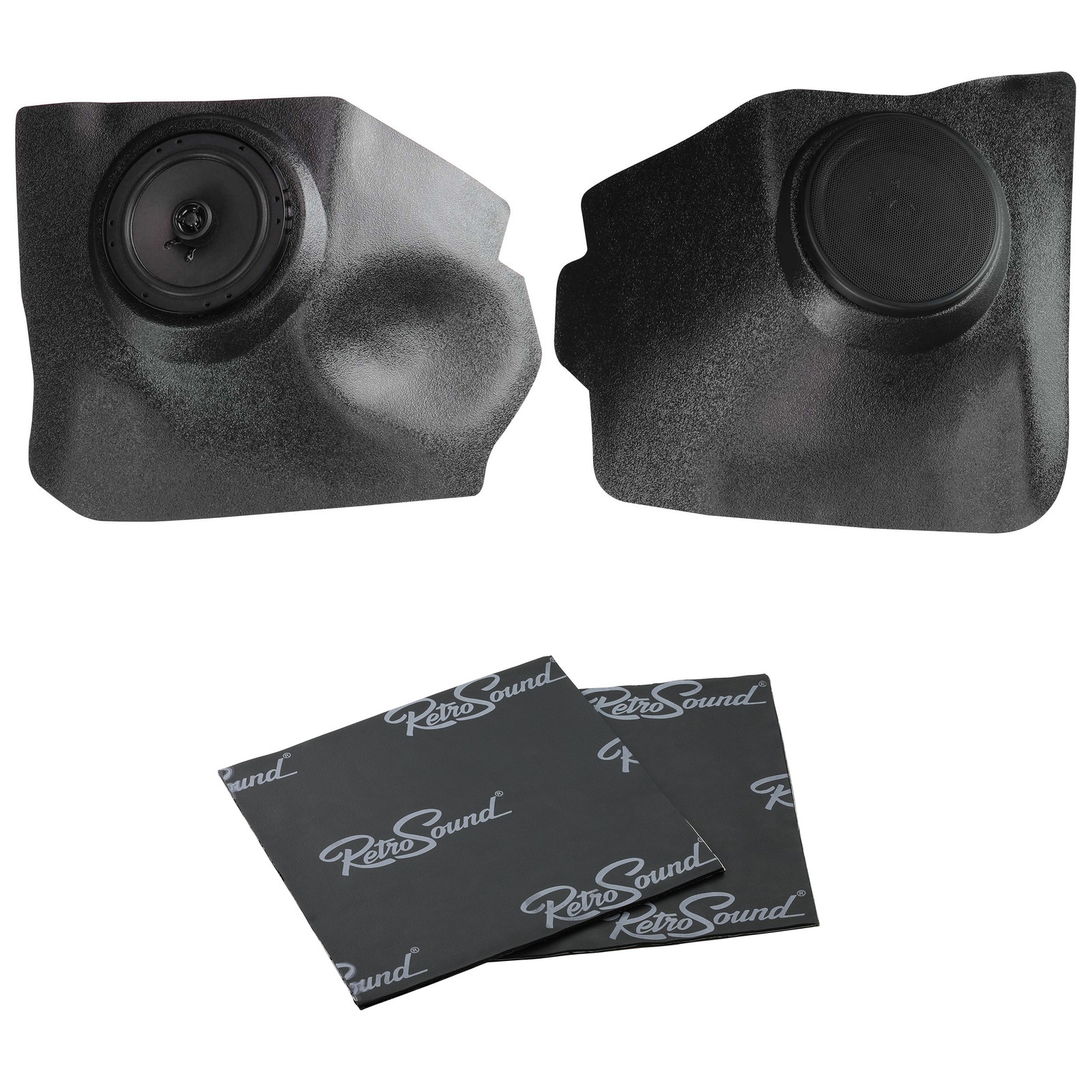RetroSound Speaker Kick Panels With Sound Dampening For 1956-70 VW Beetle