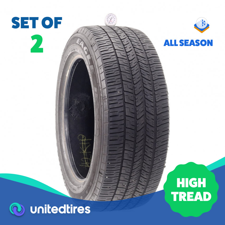Set of (2) Used 245/55R18 Goodyear Eagle RS-A 103V - 8/32