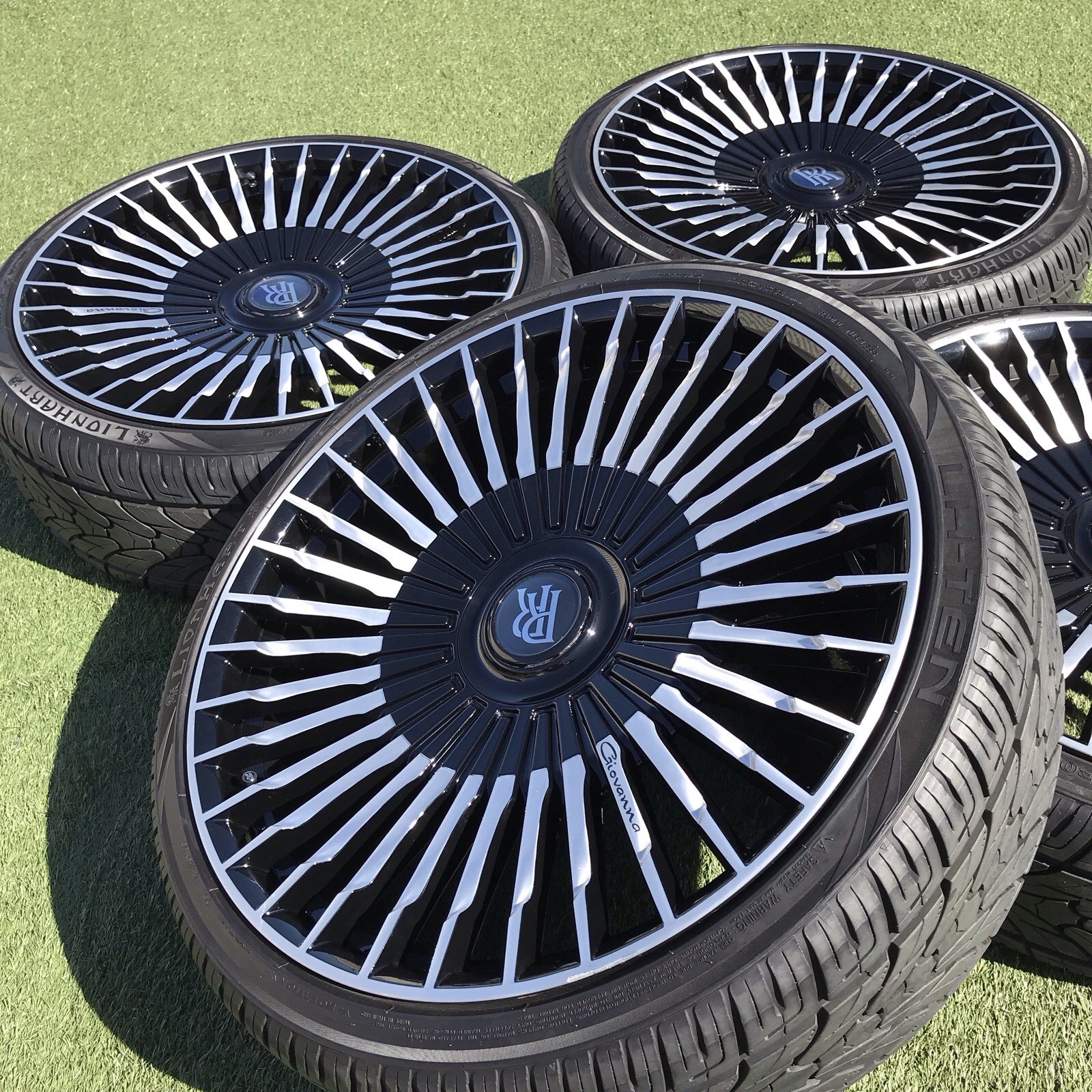 26 ROLLS ROYCE PHANTOM RIMS 5X120 GIOVANNA RIMS TIRES DROP HEAD