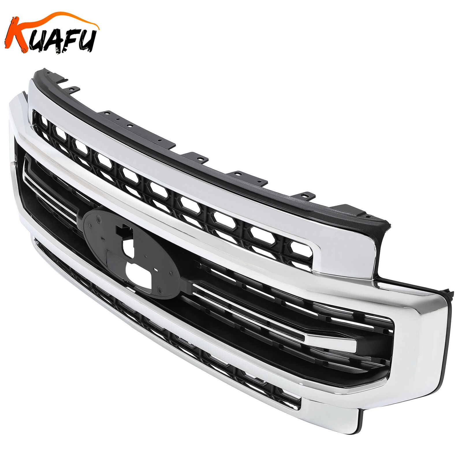KUAFU Front Grille For Ford F-250 F-350 Super Duty 2020-2022 Sport Style Chrome