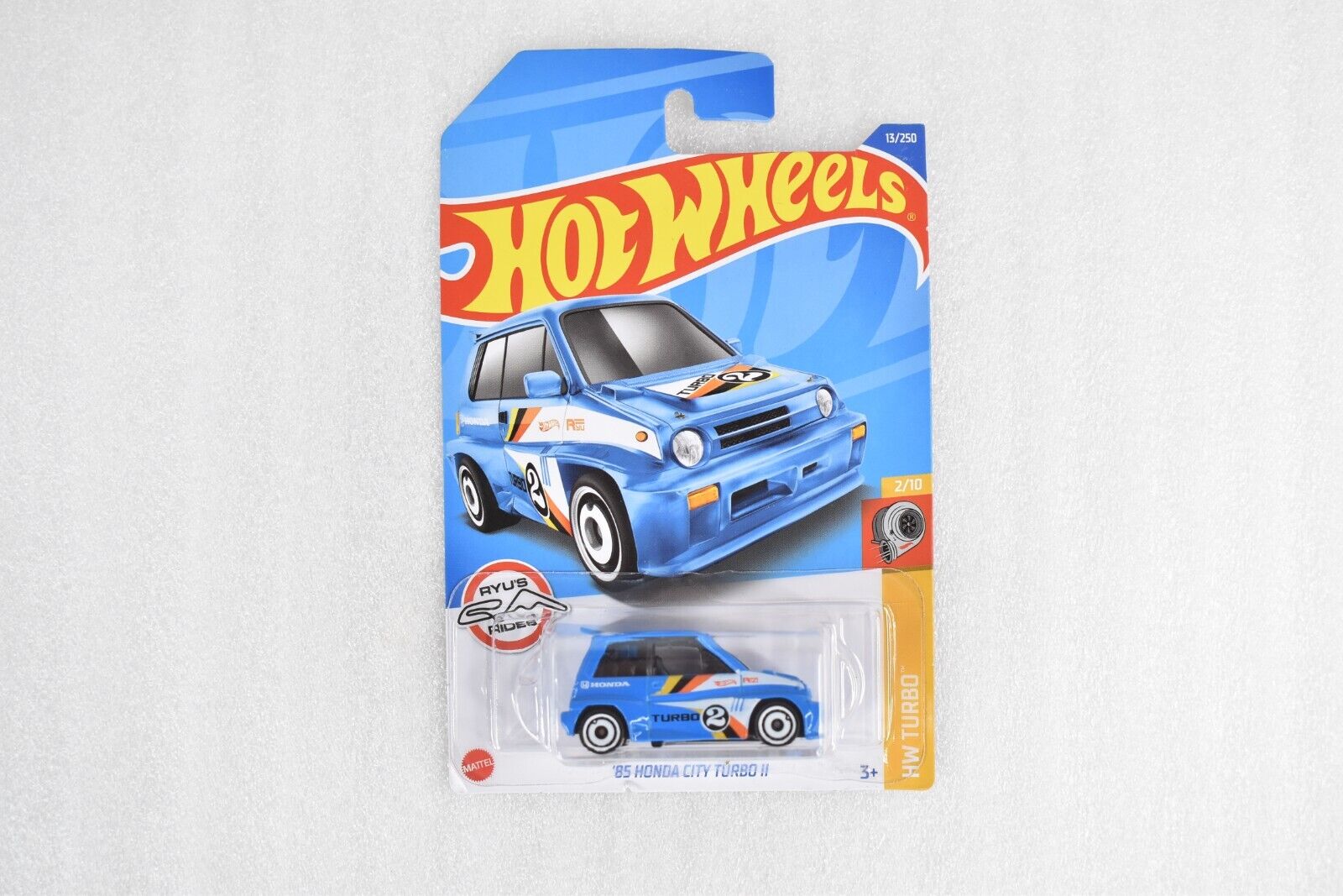 Hot Wheels 2022 HW Turbo #13 '85 Honda City Turbo II Blue Ryu's Rides Tribute