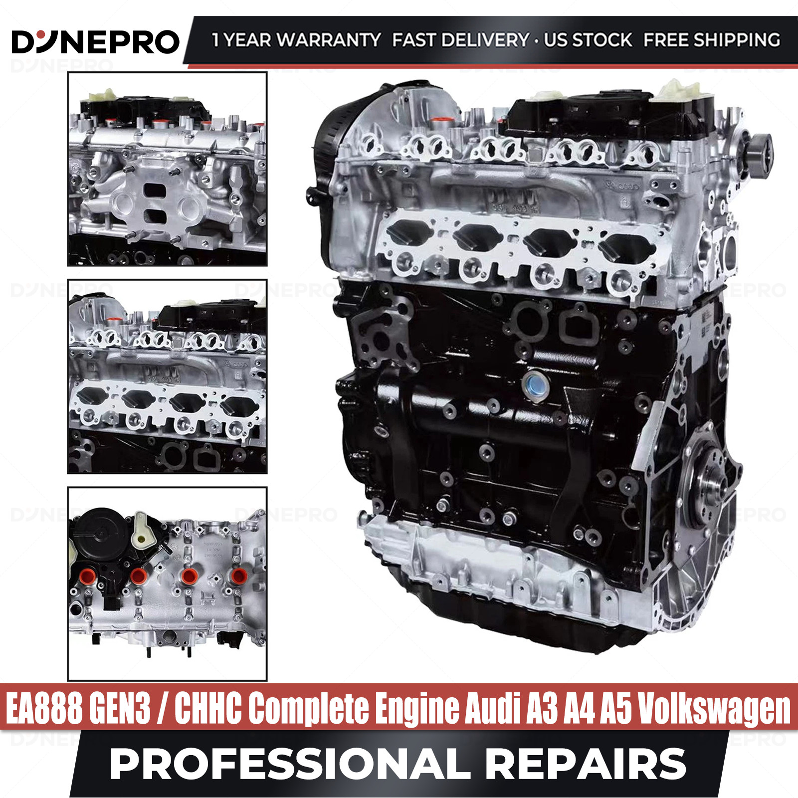 EA888 Gen3 Complete Engine Motor For 13-21 AUDI A4 A5 A6 A7 QUATTRO Q5 Q7 2.0L