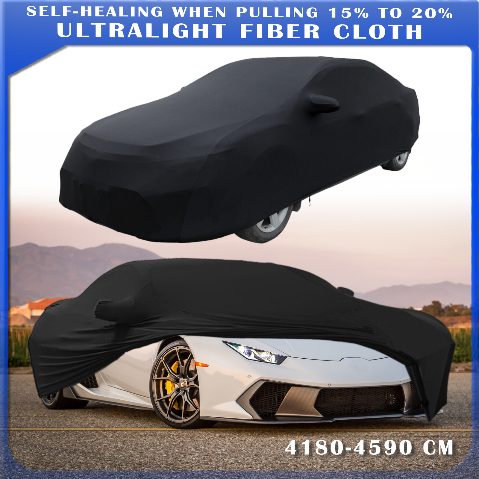 For Lamborghini  Huracan Car Cover Satin Stretch Scratch Dust Resistant Indoor