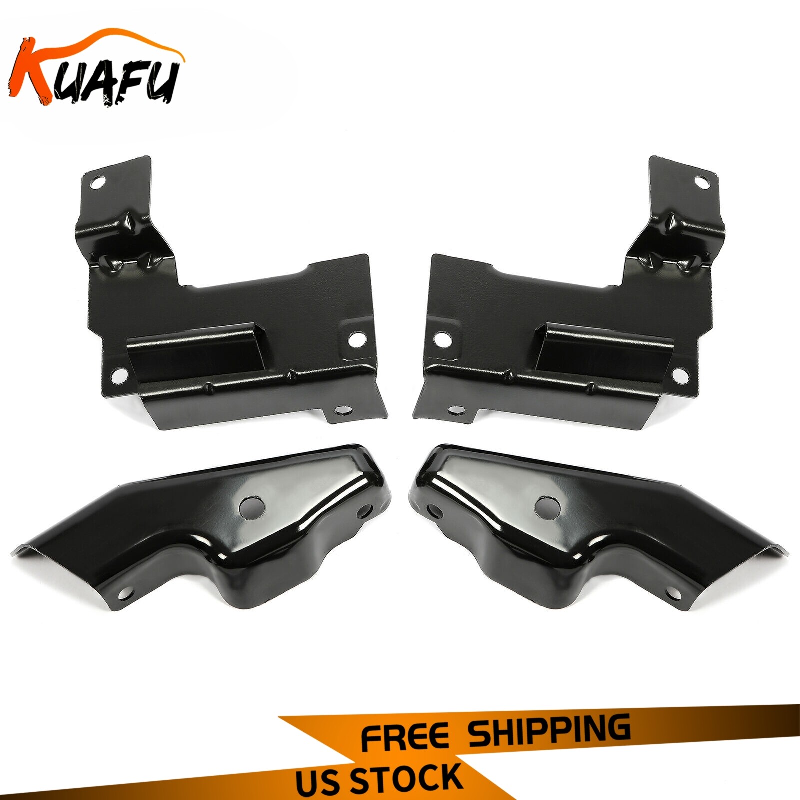 4PCS Front Steel Bumper Brackets Set For 2003-2006 Chevrolet Silverado 1500-3500 4PCS Front Steel Bumper Brackets Set For 2003-2006 Chevrolet Silverado 1500-3500