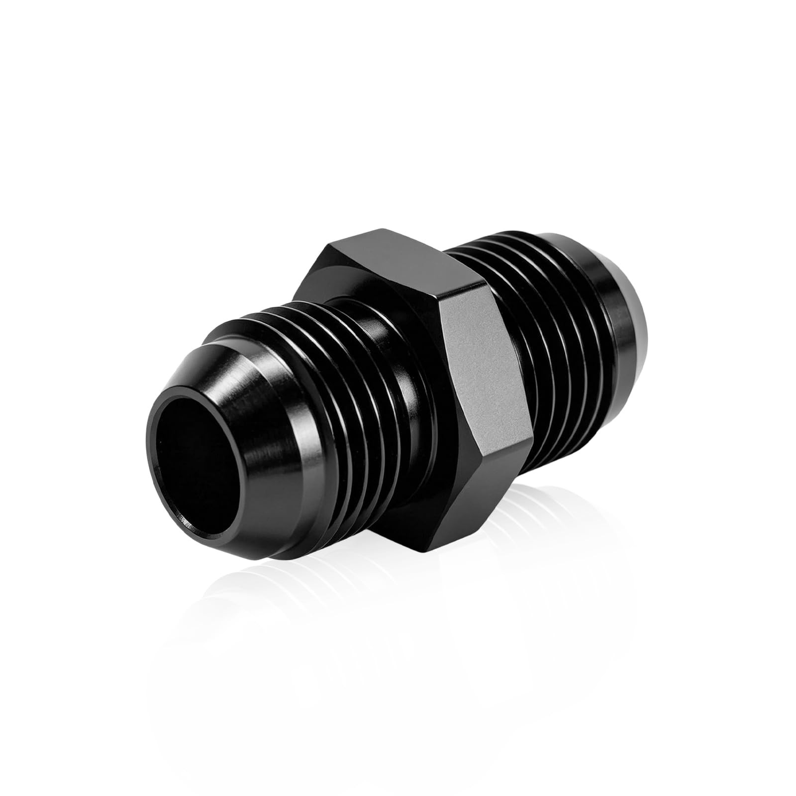 8AN to 8AN Male Flare Coupler, Aluminum Union Straight Fuel Line Fitting Adapter