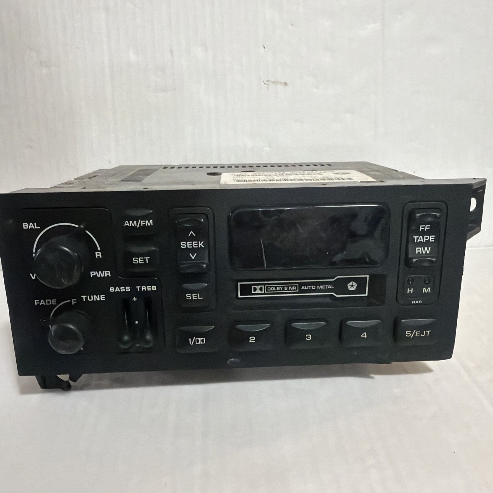 Used Chrysler P56038937AB CASSETTE PLAYER RADIO STEREO, untested or for parts