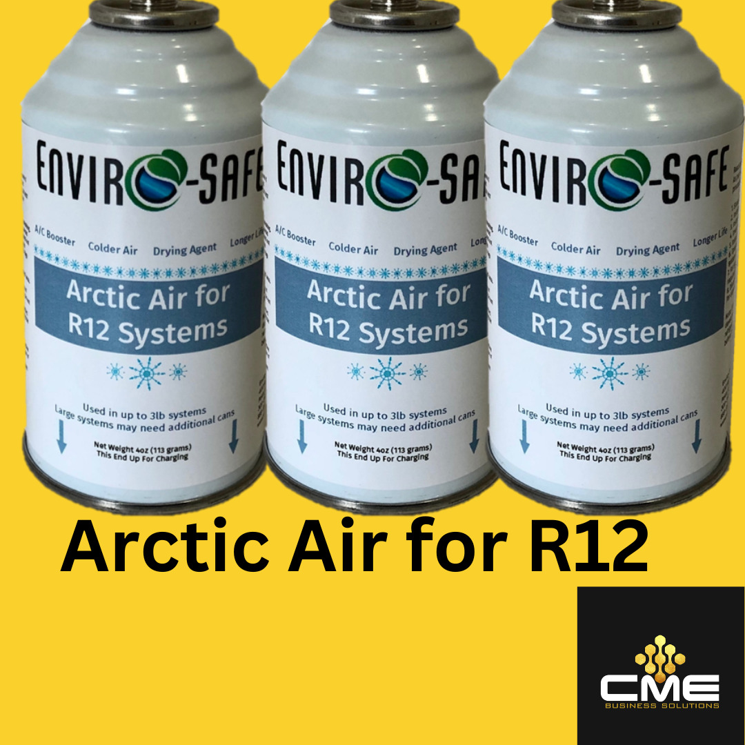 Envirosafe Auto AC Arctic Air for R12, Auto Coolant Support, 3 cans