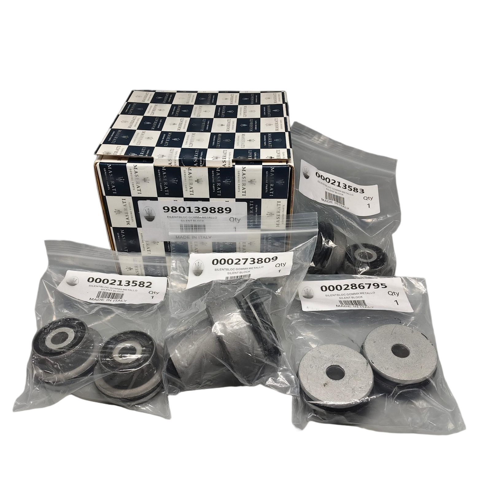 2003- MASERATI QUATTROPORTE GRANTURISMO FRONT SUSPENSION CONTROL ARM BUSHING KIT
