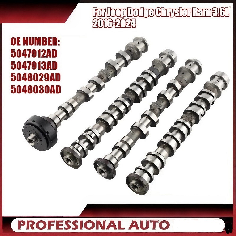 4*Intake & Exhaust Camshafts Kit for 16-24 Jeep Wrangler Dodge Chrysler Ram 3.6L