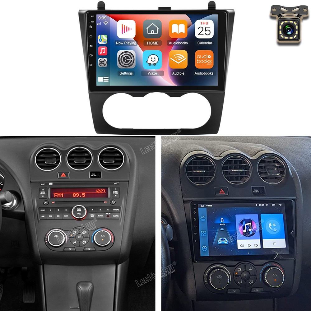 Car Radio Stereo For Nissan Altima 2008-2012 Android Auto CarPlay FM BT +Camera