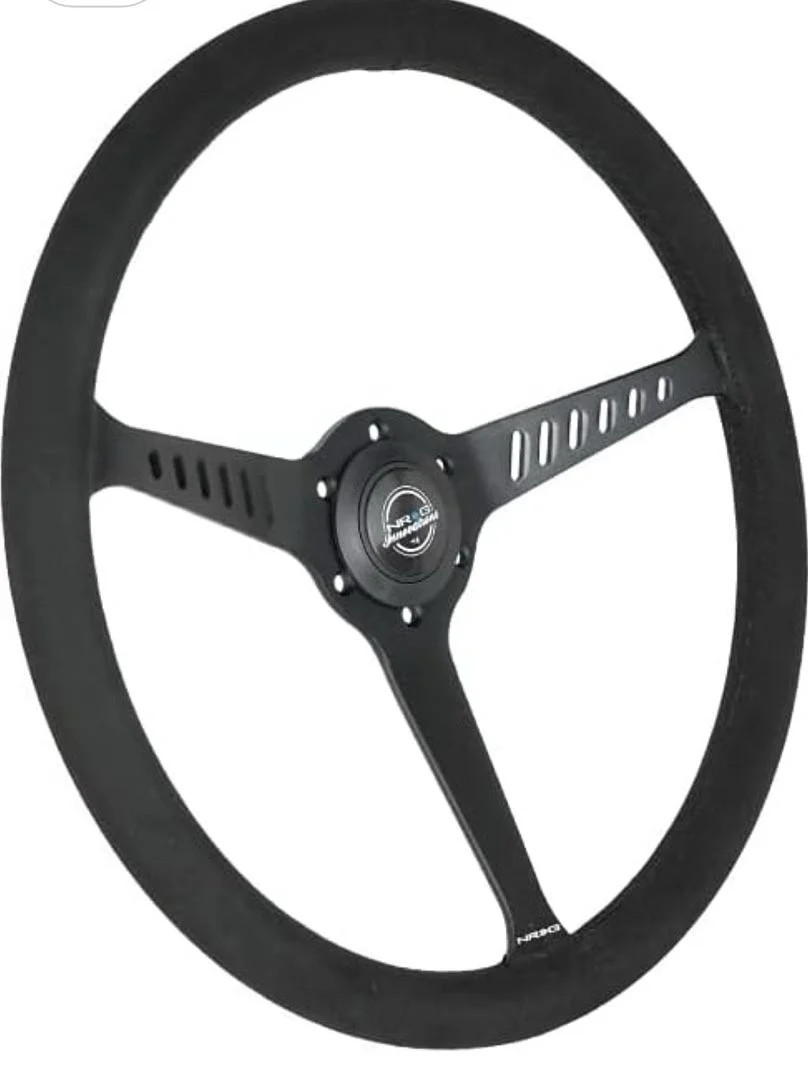 REINFORCED CLASSIC STEALTH WHEEL, 380MM, 3 SPOKE CENTER WITH DIAGNAL SLITS, 1\ REINFORCED CLASSIC STEALTH WHEEL, 380MM, 3 SPOKE CENTER WITH DIAGNAL SLITS, 1\