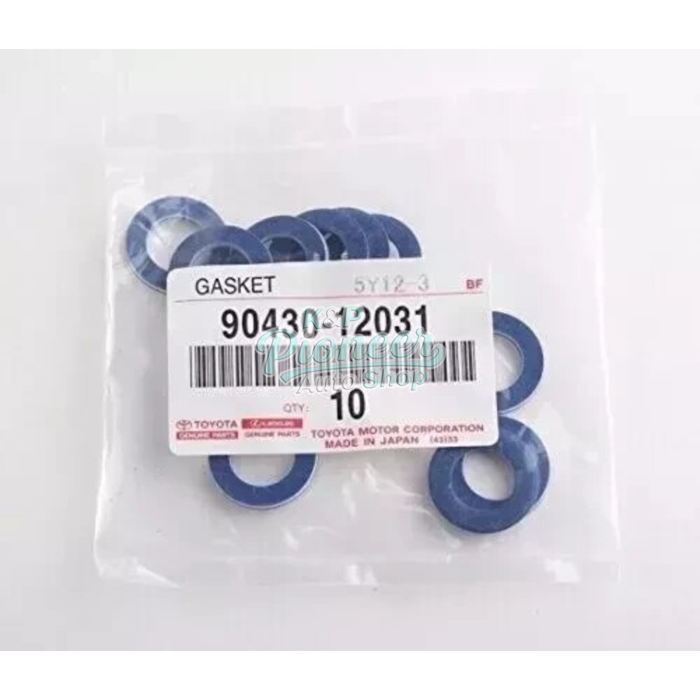 Set of 10 90430-12031  Toyota Lexus Oil Pan Drain Plug Washer Gasket