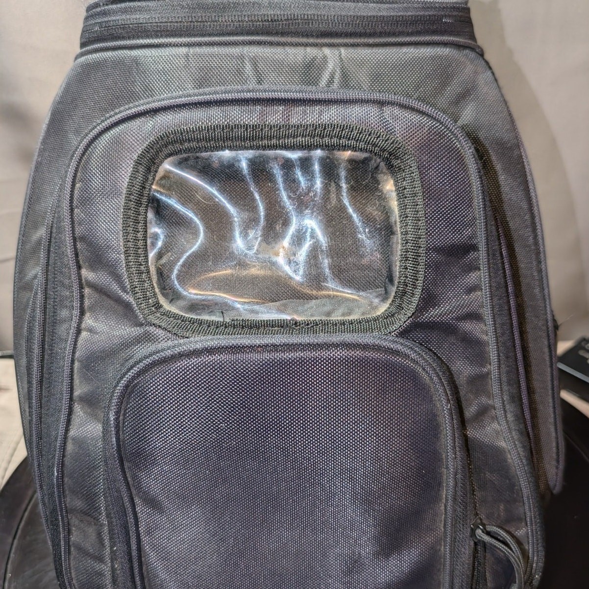 Sedici MOTORCYCLE SISSY BAR TRAVEL BAR TANK BAG BACKPACK TRAVEL LUGGAGE BLACK