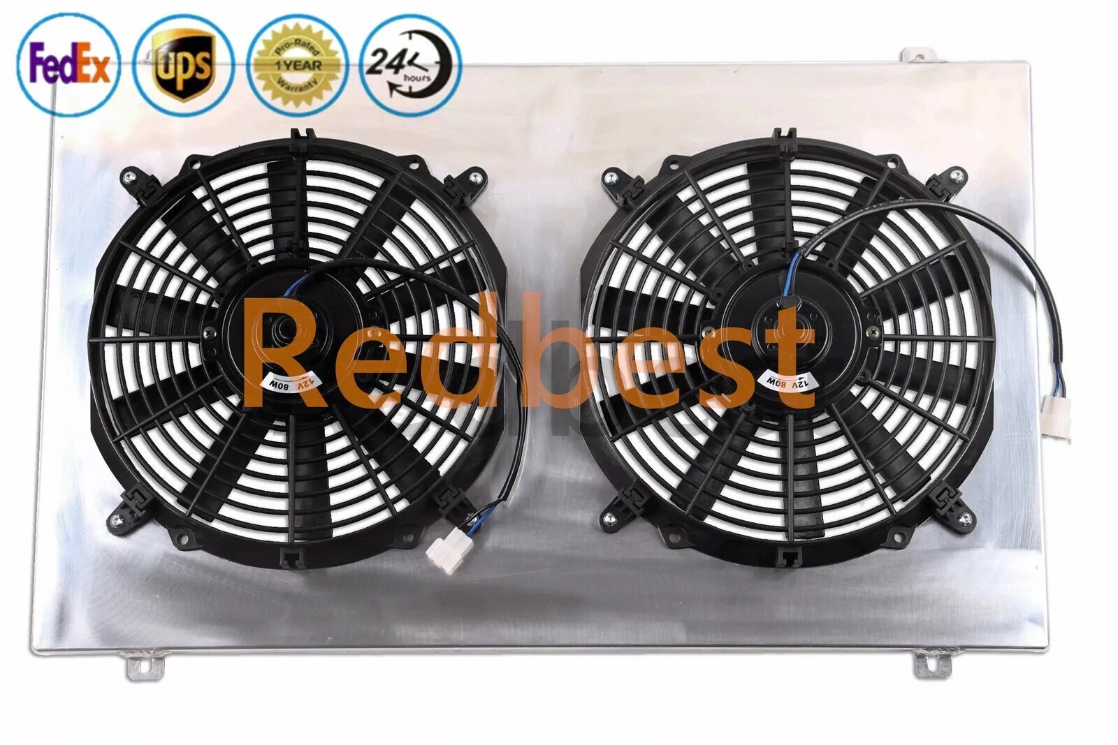 CC161 ALUMINUM SHROUD ELECTRIC FAN FITS 68-90 CHEVY CHEVELLE EL CAMINO IMPALA GM