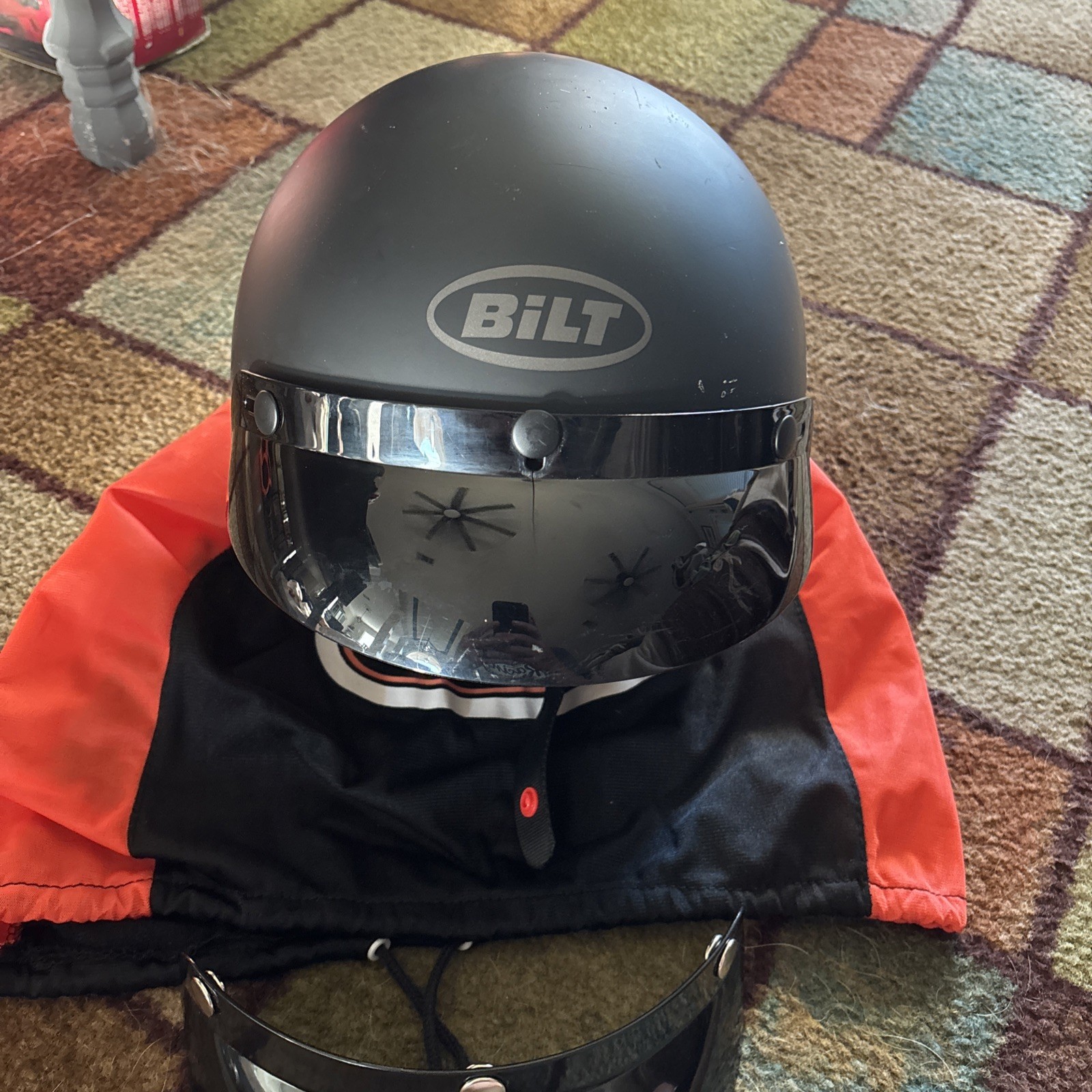 Bilt Helmet - Black Matte - Size Medium - DOT Approved