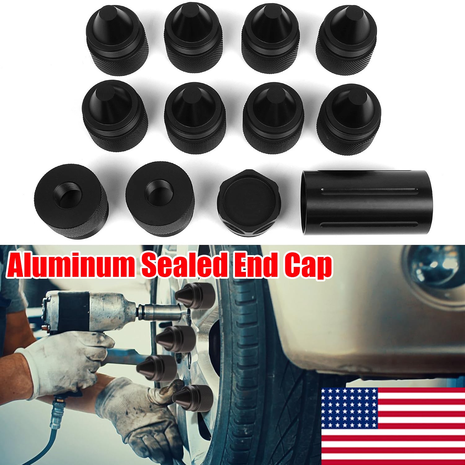 For Any 1.375''X24 Cone Shaped Parts Stainless Steel Replacemet Sealed End Cap