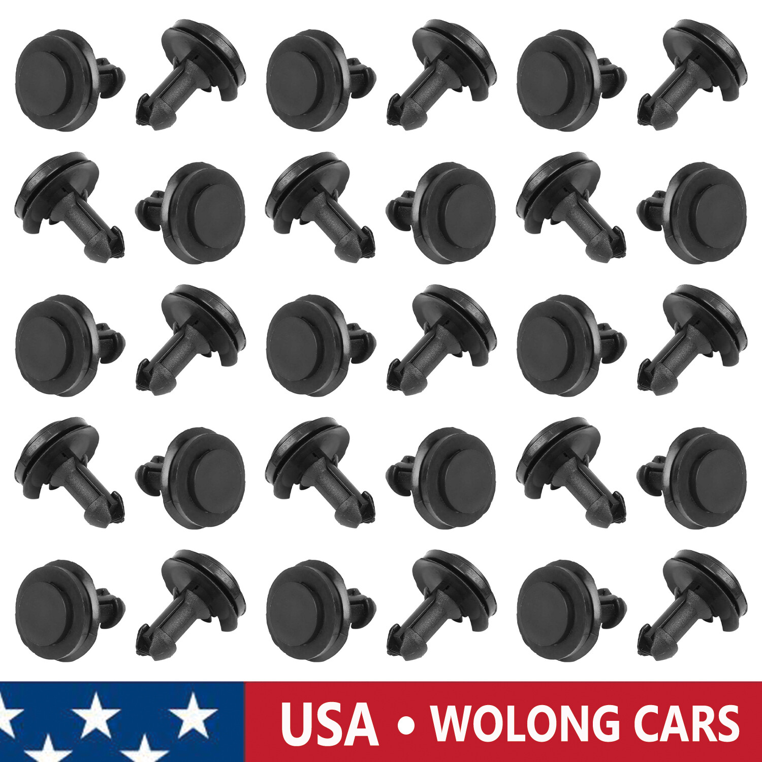 30Pcs Air Dam Deflector Valance Front Bumper Clips for GMC Sierra 1500 2500 3500