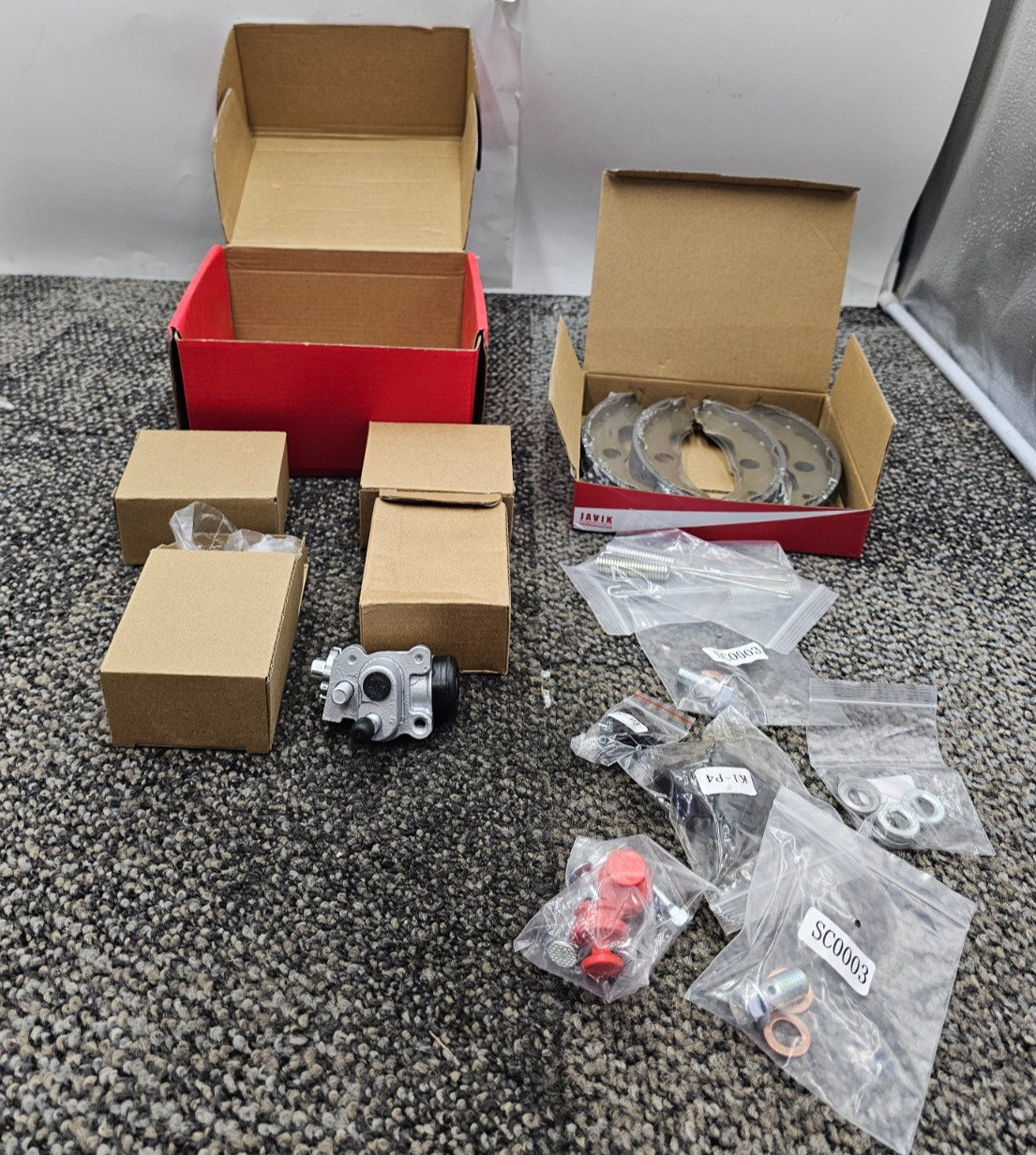 Javik Brake Wheel Cylinders Shoes Assembly Heavy Duty Replacement SC0003