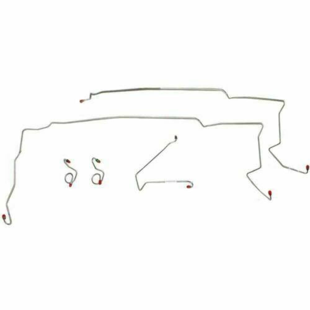 1984-86 Ford Mustang SVO Front Brake Line Kit Steel-ZKT8401OM