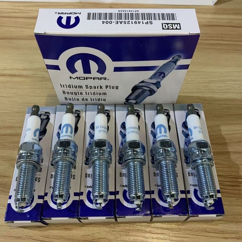 6PCS New Iridium Spark Plugs SP149125AE OEM Part for 2011-2021 Dodge Jeep 3.6L