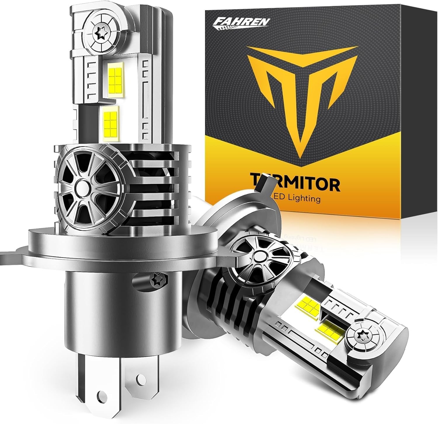 FAHREN Brightest H4/9003/HB2 LED Headlight Bulb 90000LM High/Low Beam Cold White