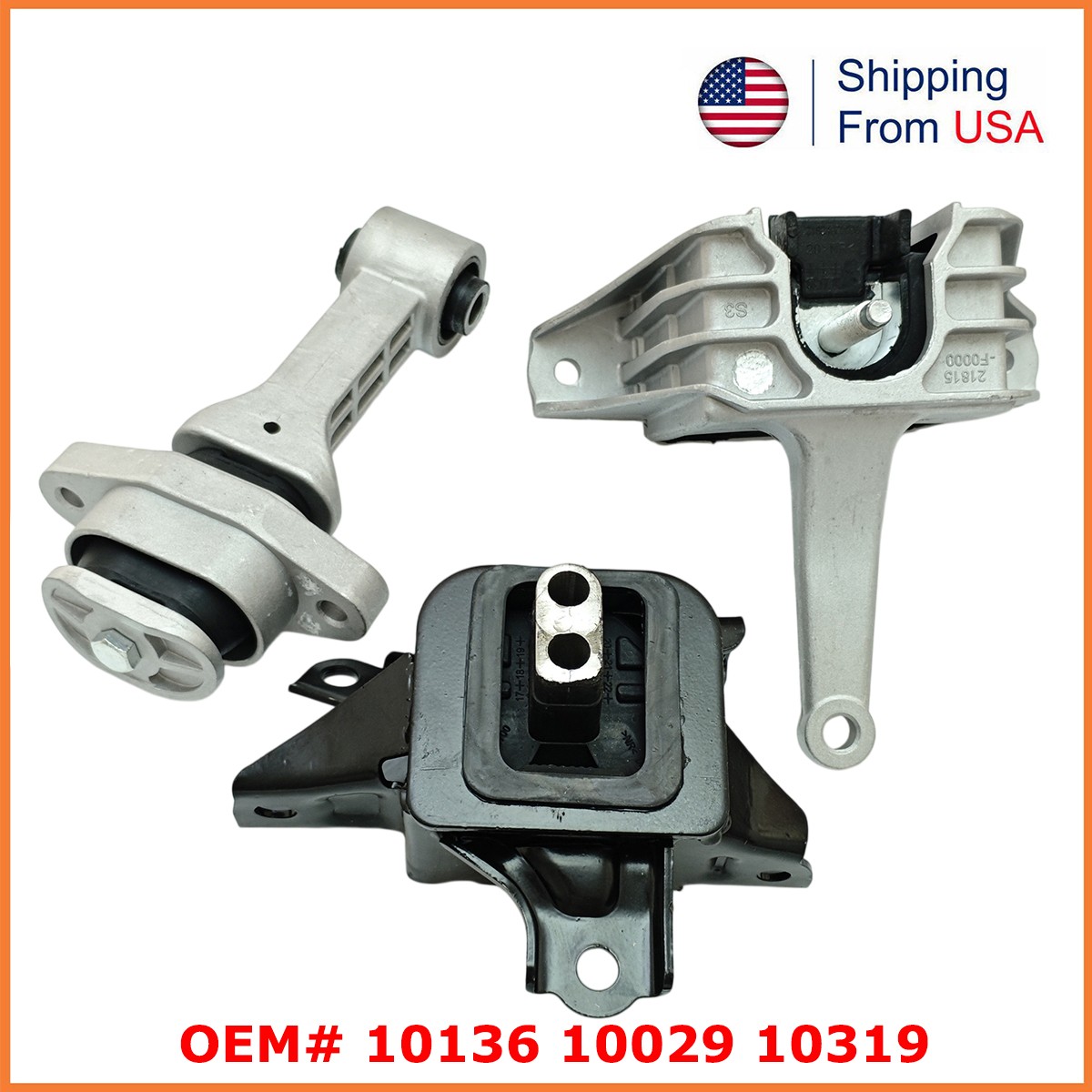 3x Engine Mount & Transmission Mount For Kia Forte 23-19 L4-2.0L CVT 21830-M6550 3x Engine Mount & Transmission Mount For Kia Forte 23-19 L4-2.0L CVT 21830-M6550