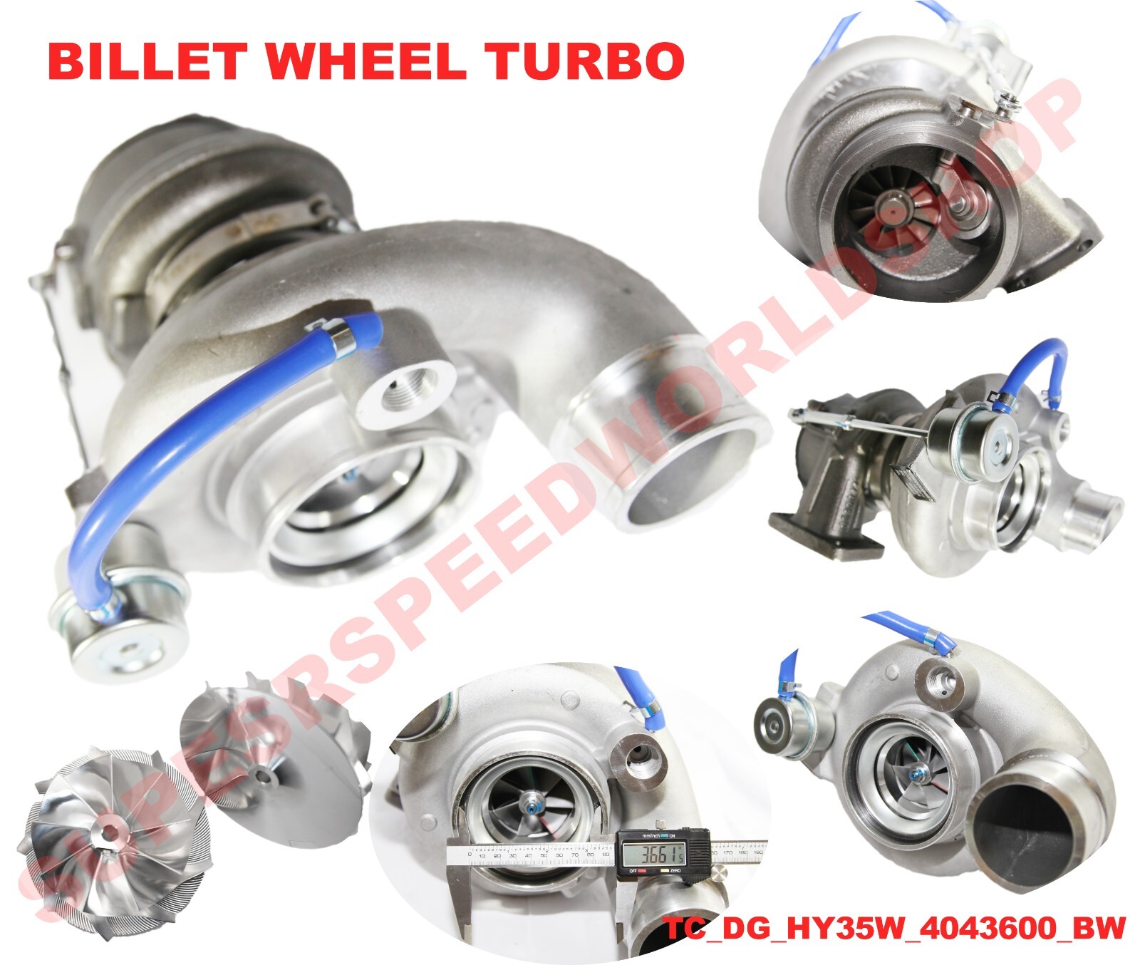 HY35W 4043600 BILLET WHEEL TURBO for2004.05-2007 Dodge Truck 5.9L 24V HE351CW T3