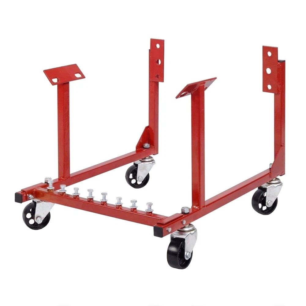 Hot Sale 1000lb Auto Engine Cradle Stand for Chevrolet Chevy V8 Red