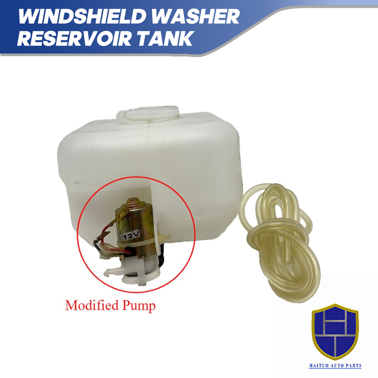 Windshield Washer Reservoir Tank W/Pump&Hose For Nissan Datsun 720 1980-1986