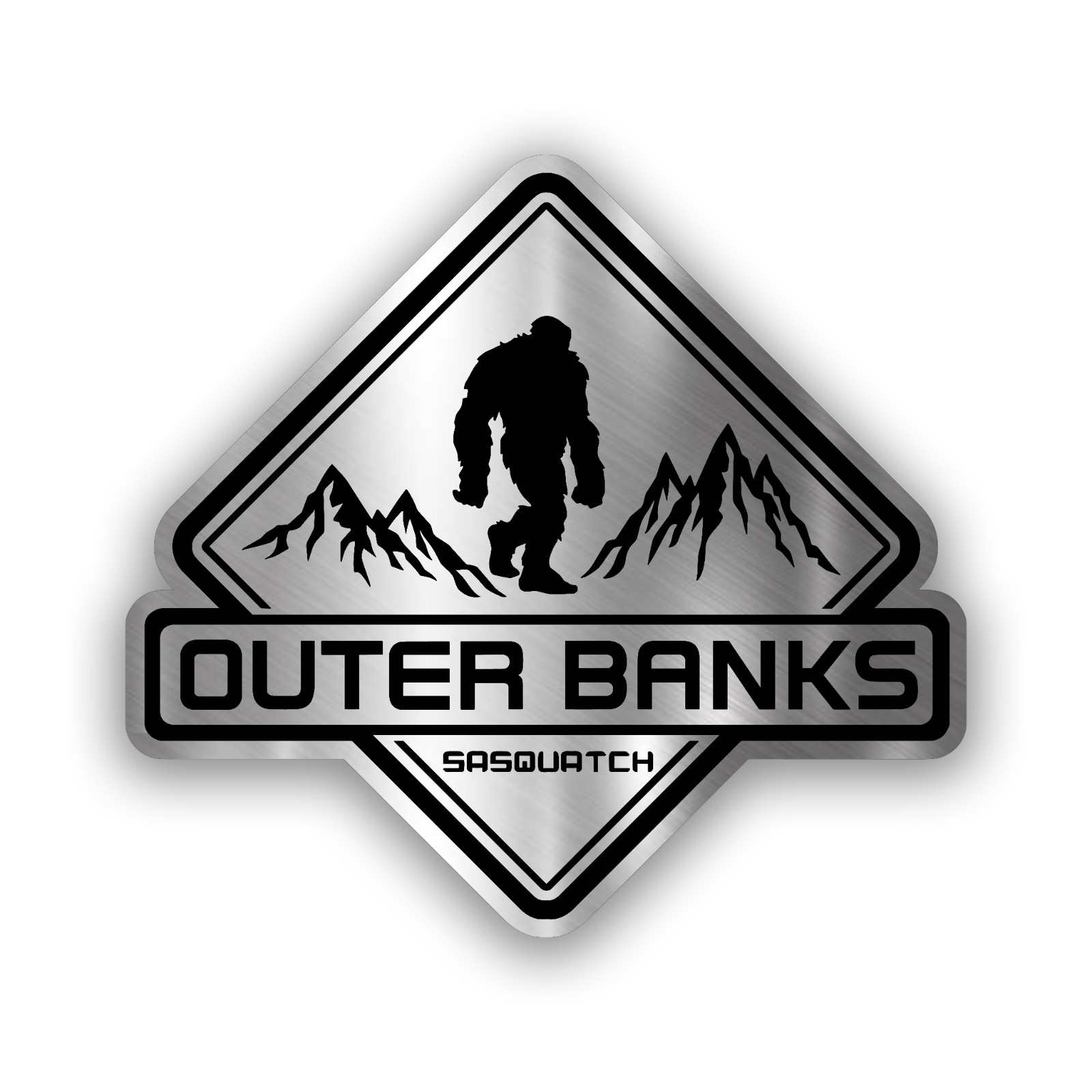 2PC Fender Outer Banks Big Sasquatch Engraved Car Emblem Badge MULTICOLOR Sport