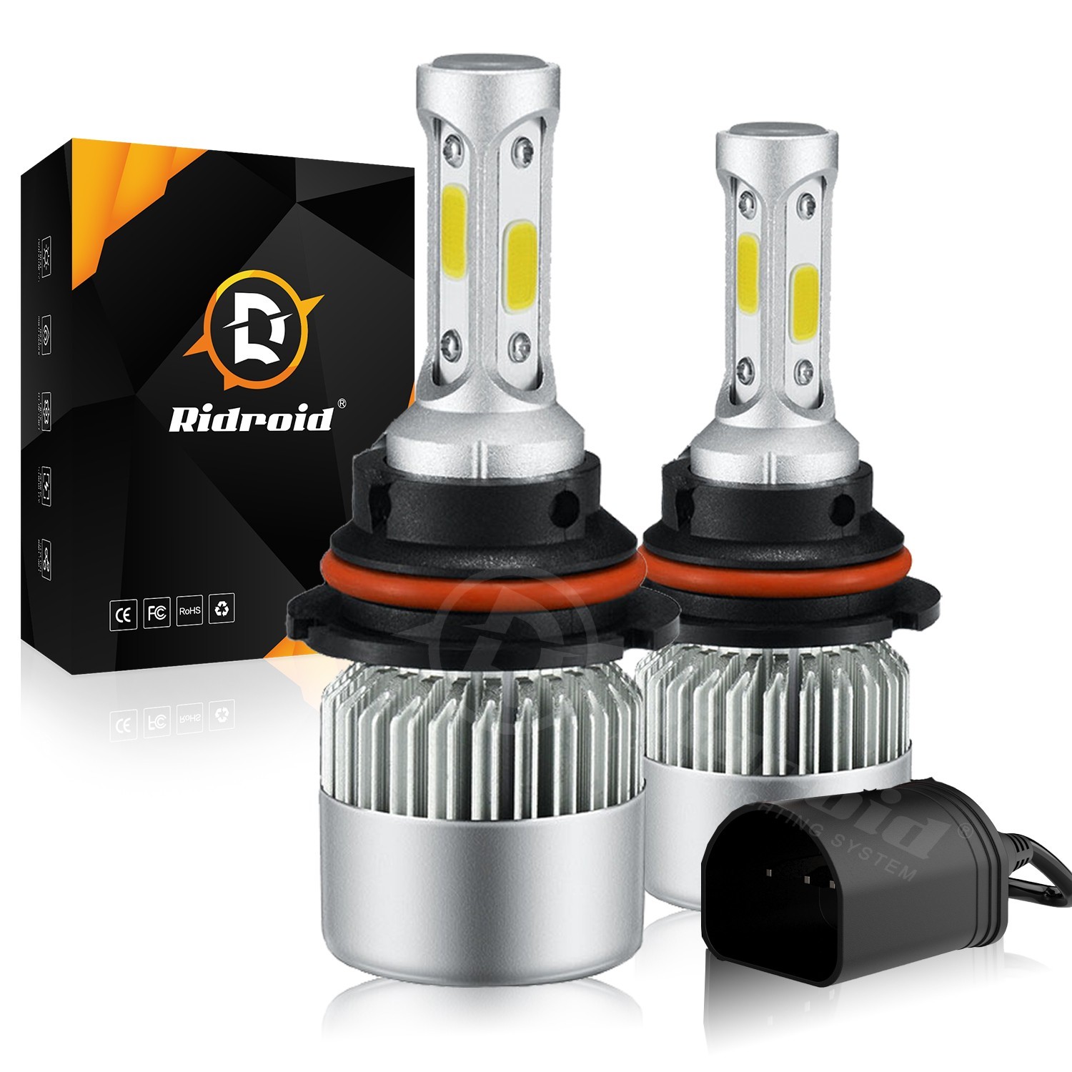 9007 HB5 LED Headlight Conversion Kit 1900W 285000LM HI-LOW Beam Bulbs 6000K