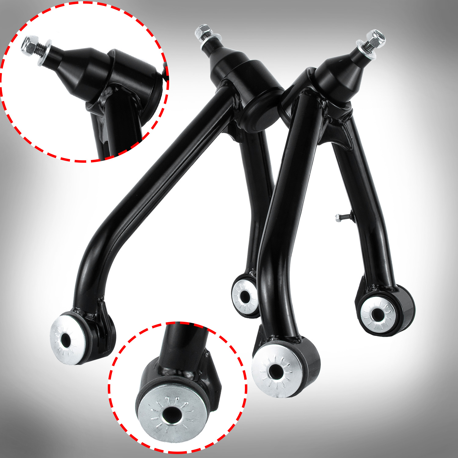 Front Upper Control Arms For 07-2018 14 Chevy Silverado GMC Sierra 1500 2WD 4WD