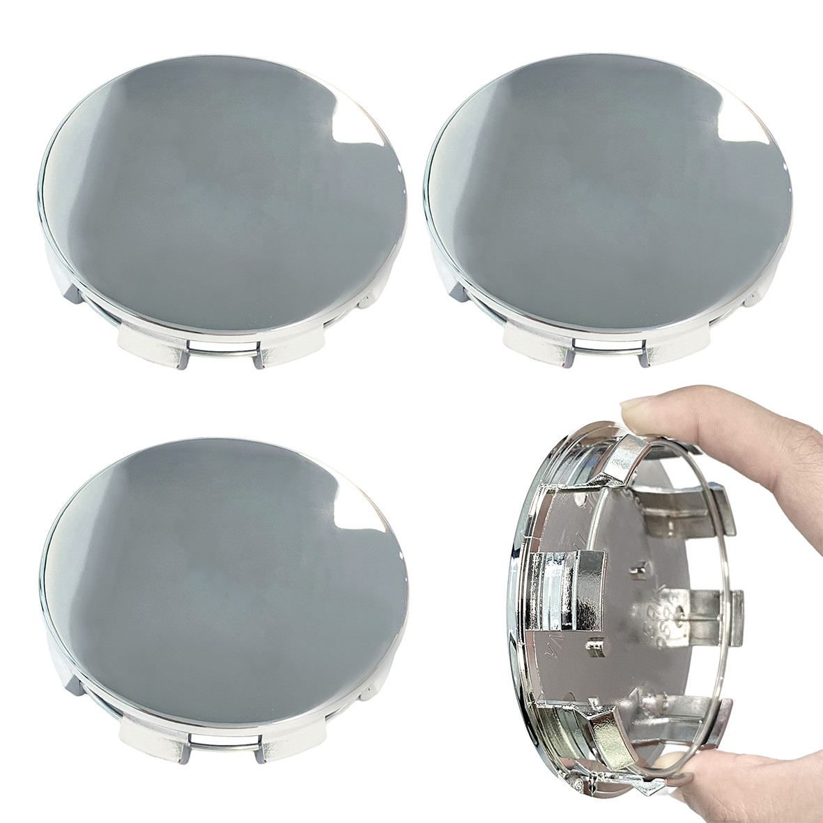 CHROME CENTER CAPS For Sierra Limited & Yukon + XL 83 mm 20 CHROME CENTER CAPS For Sierra Limited & Yukon + XL 83 mm 20