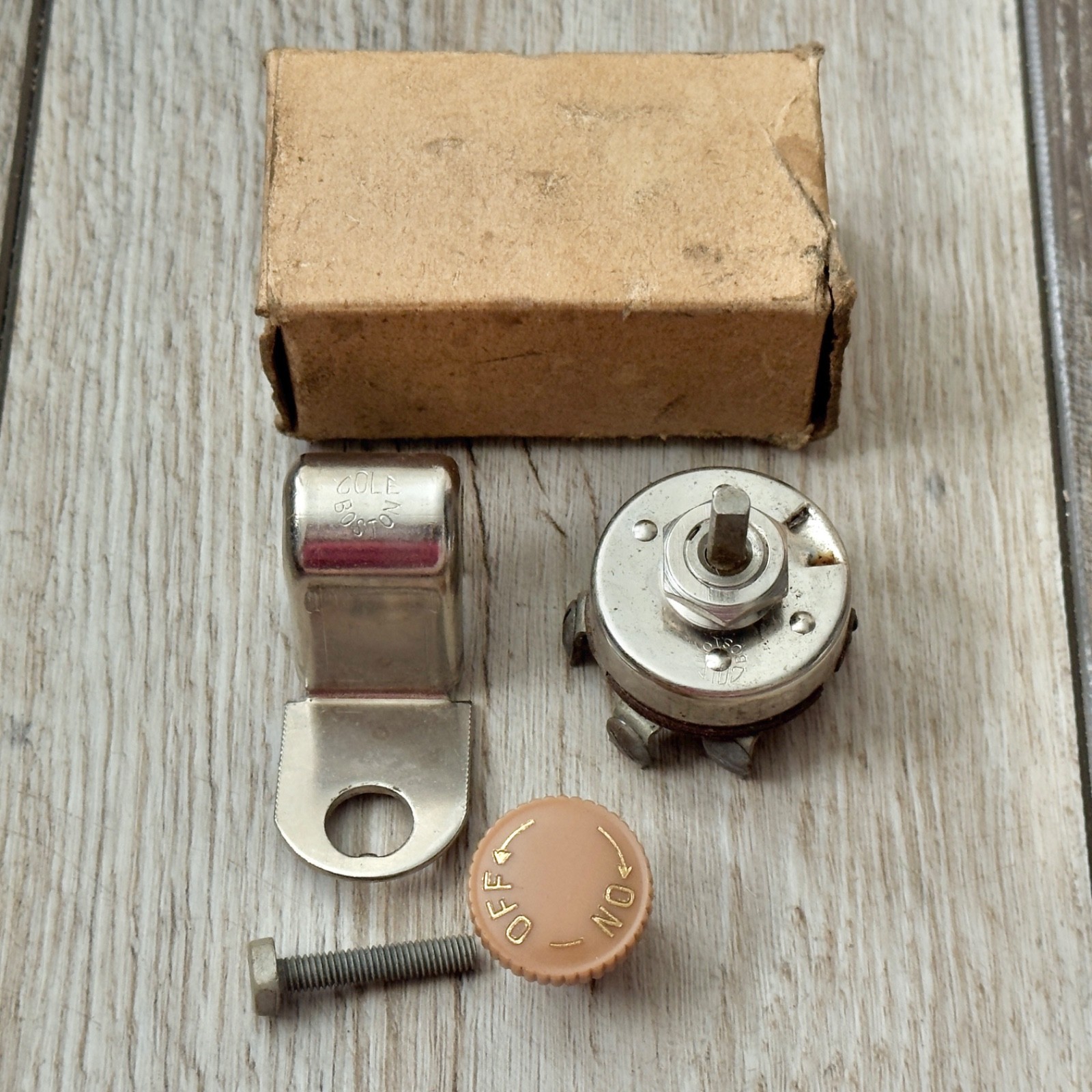 NOS Vintage Cole Boston Under Dash On Off Accessory Switch New Untested NOS Vintage Cole Boston Under Dash On Off Accessory Switch New Untested