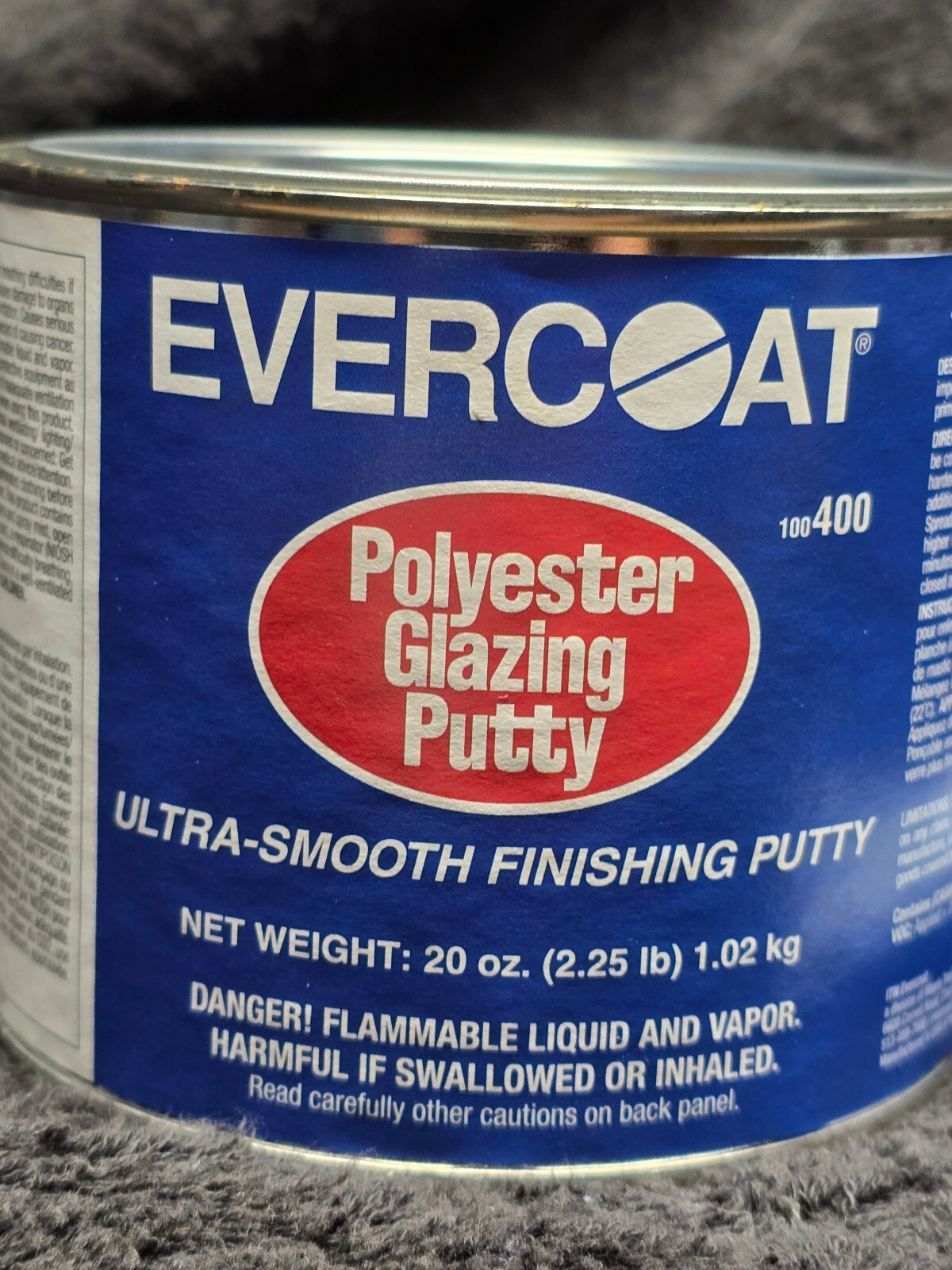 Evercoat 400 Polyester Glazing Putty Evercoat 100400 20 oz w/ hardener