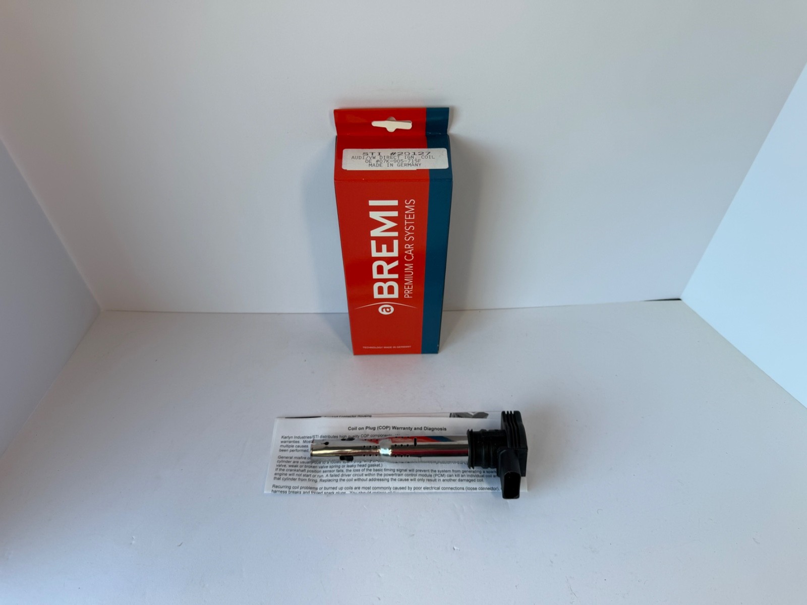Bremi 20127 Premium Ignition Coil Audi/VW 07K-905-715F 2.0L NEW Germany