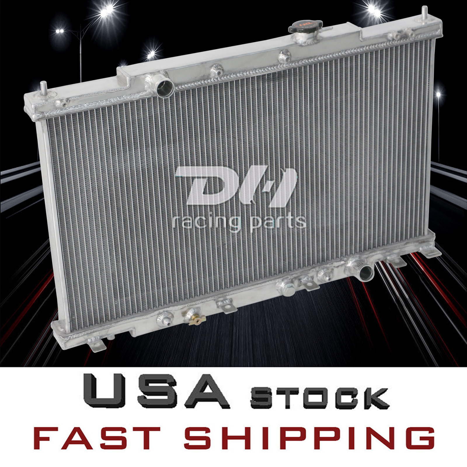 2 ROW Alu Radiator For 02-06 Honda CRV CR-V 03-06 Element EX DX LX SE Sport 2.4L
