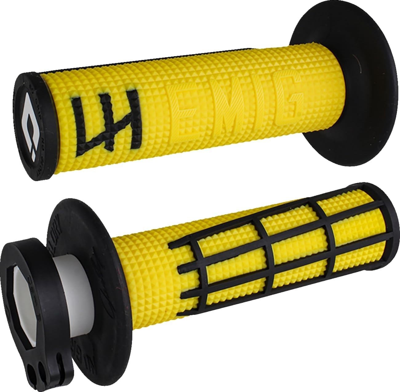 ODI - H36E2YB - Emig 2.0 Racing V2 Lock-On Grips, Yellow/Black
