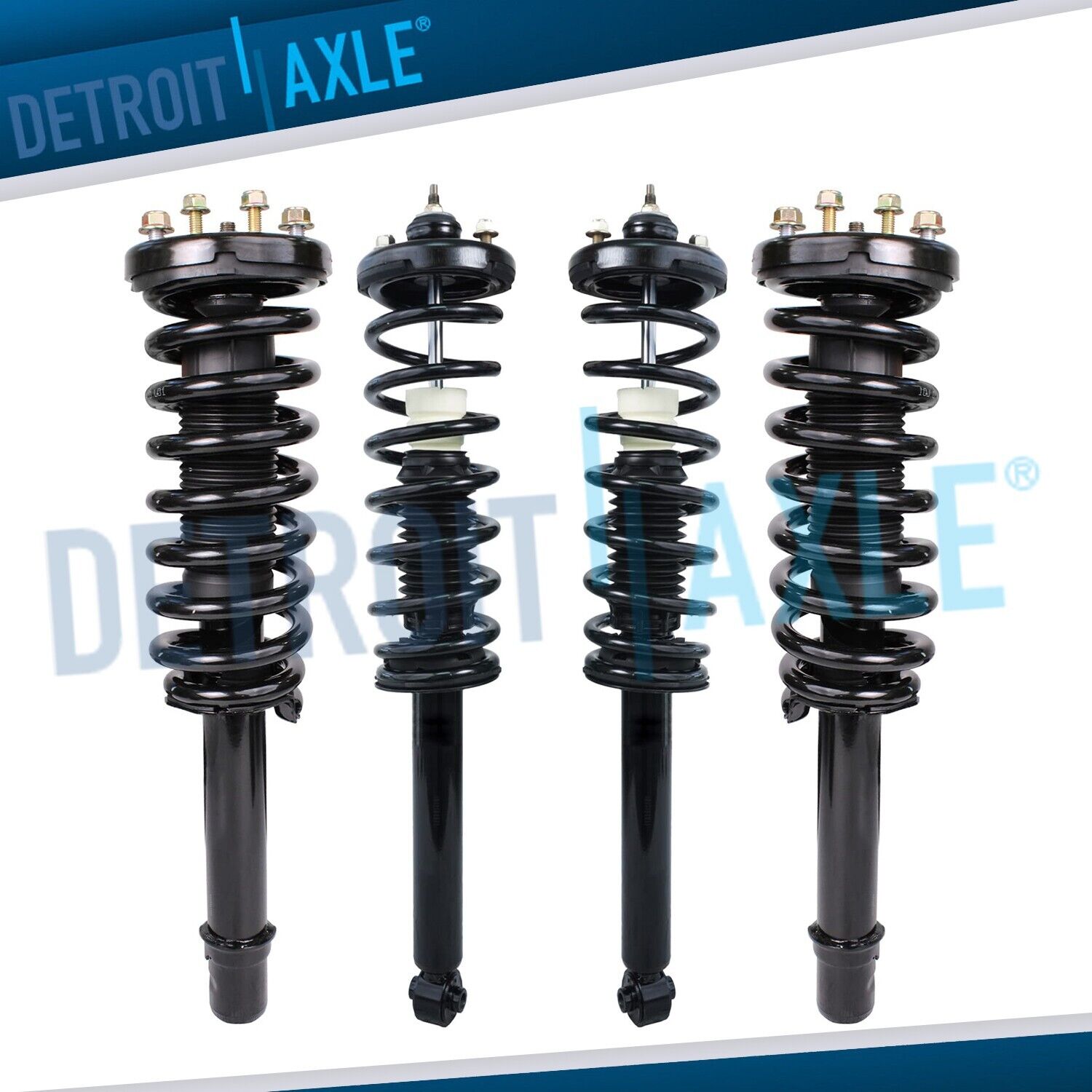 Front & Rear Struts w/ Coil Spring Assembly for 2003 2004 - 2007 Honda Accord