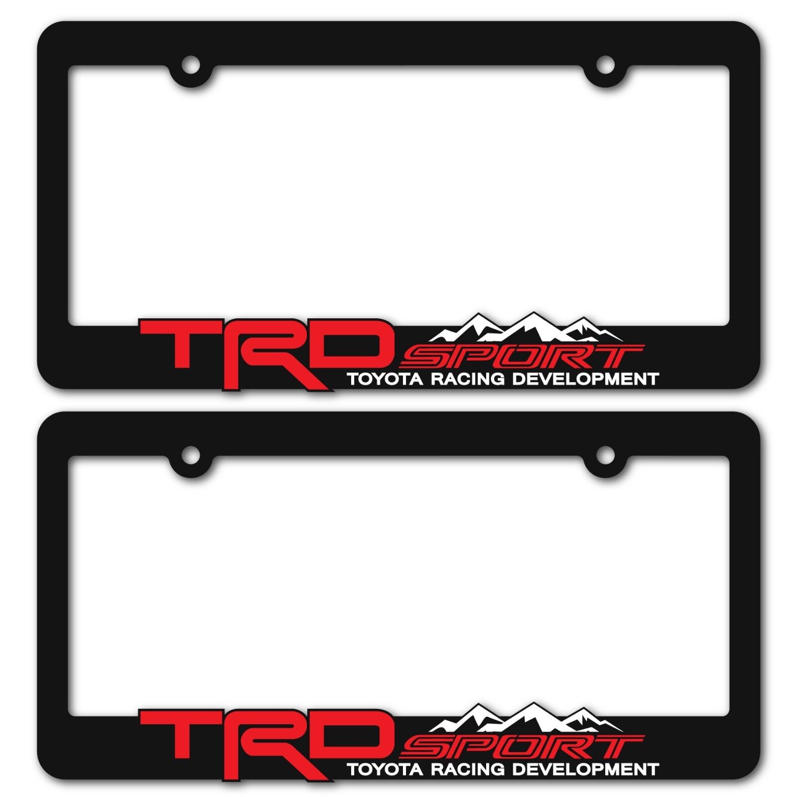 TRD-SPORT-License-Plate-Frames-Toyota-TRD-Tacoma-Tundra-4Runner-RAV4-Highlander
